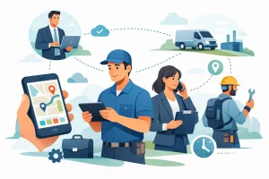 Aplicação móvel para equipas externas eficaz