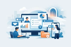 Portal de cliente à medida para empresas