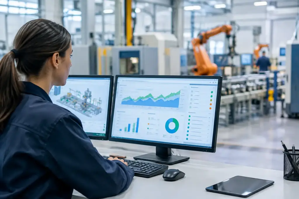 Software de controlo da produção industrial